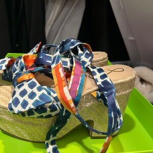 Tula Caspian Blue Wedge Sandals